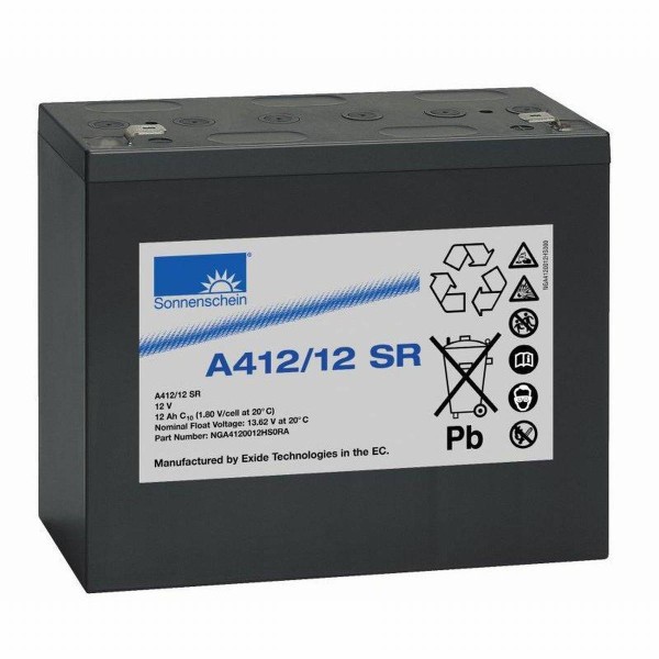 Exide Sonnenschein A412/12 SR 12V 12Ah dryfit lead-gel battery VRLA