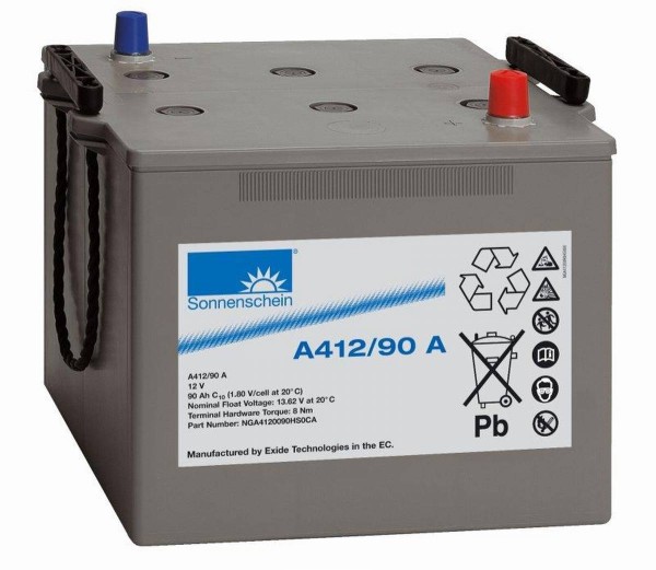 Exide Sonnenschein A412/90 A 12V 90Ah dryfit lead-gel battery VRLA
