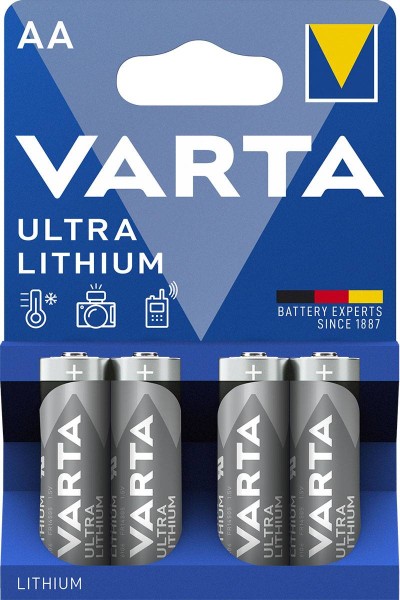 Varta Ultra Lithium battery AA L91 non-rechargeable, pack of 4