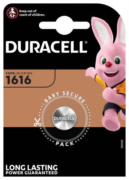 Duracell Lithium CR1616 Button Cell (1 Blister)