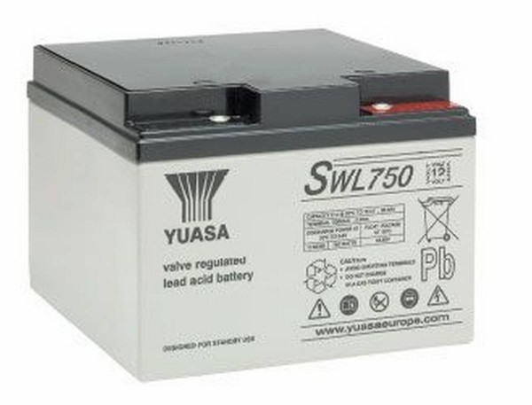 Yuasa SWL750 22,9Ah (10h) with 750 Watt 12V lead accumulator SWL series AGM accumulator