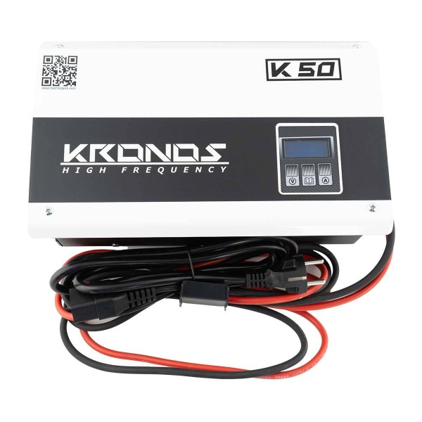 Q-Batteries Hochfrequenzladegerät K50 - 12-24V, 3-50A KRONOS inkl. Netzstecker, ohne Batteriestecker