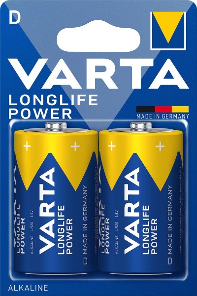 Varta Longlife Power Alkaline battery D 4920 LR20, pack of 2