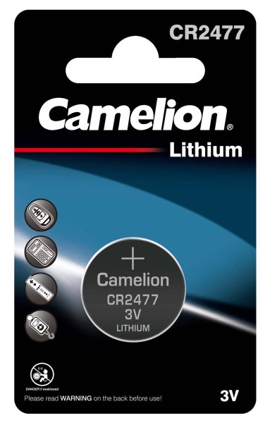 Camelion CR2477 lithium button cell (1 blister)