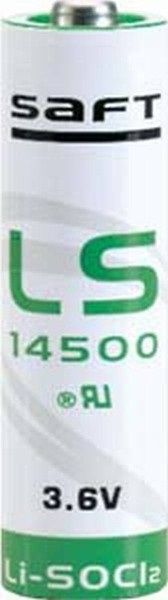 Saft LS 14500 AA Lithium battery 3.6V 2600mAh