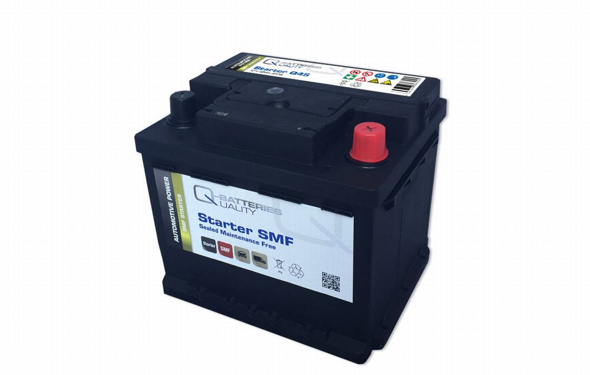 Q-Batteries Autobatterie Q45 12V 45Ah 450A, wartungsfrei, Starter  batteries, Boots & Marine, Batteries by application