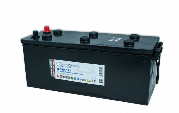 Q-Batteries 12SEM-137 12V 137Ah Semi traction battery