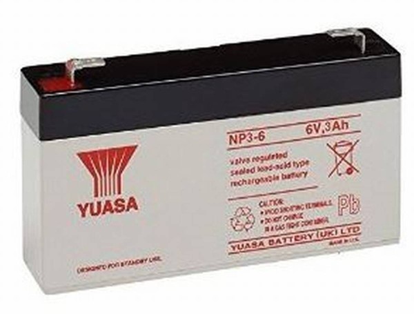 Yuasa NP3-6 3Ah 6V lead acid battery / AGM