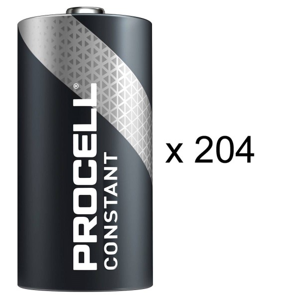 Duracell Procell Constant Alkaline LR14 Baby C Batterie MN 1400 1,5V 204 Stk. (VPE)