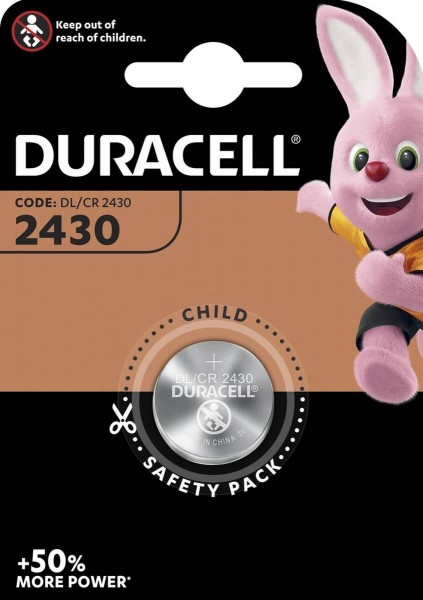 Duracell Lithium CR2430 button cell (1 blister)