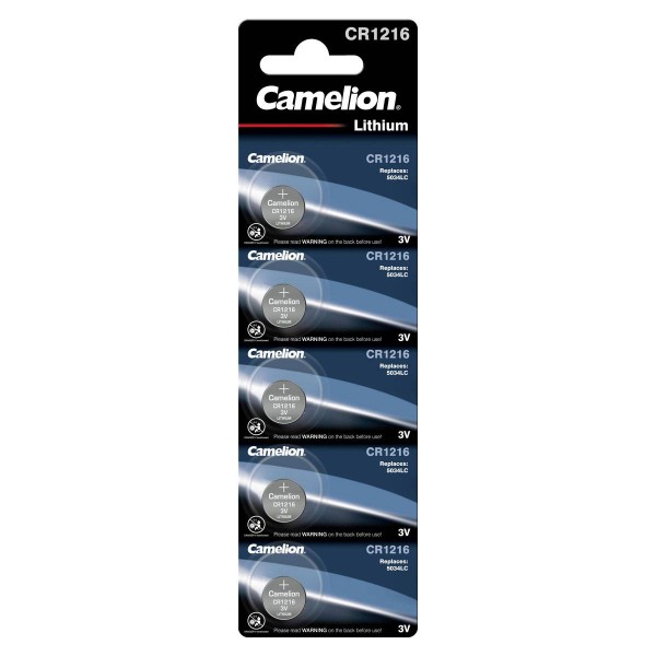 Camelion CR1216 lithium button cell (5 blister)