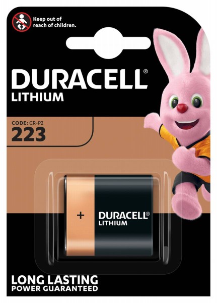 Duracell Lithium DL 223 CR-P2 / 6 volt lithium photo battery (1 blister)