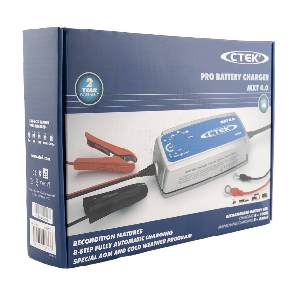 CTEK MXT 4.0 EU 8-stage charger for 24V lead acid batteries