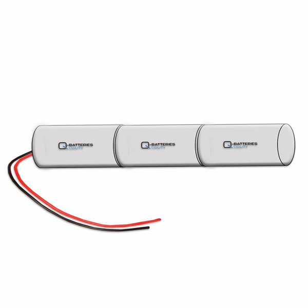 Battery Pack 3,6V 800mAh NiCd L3x1 3xAA High Temperature Cells/ Cable 15cm on both sides