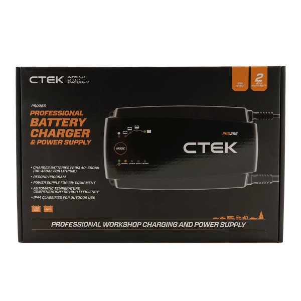 CTEK PRO25S 25A charger for lead and lithium batteries