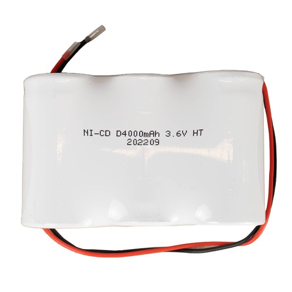 Akku Pack 3,6V 4000mAh für Notbeleuchtung Reihe NiCd F3x1 3xD-Hochtemperaturzellen Kabel
