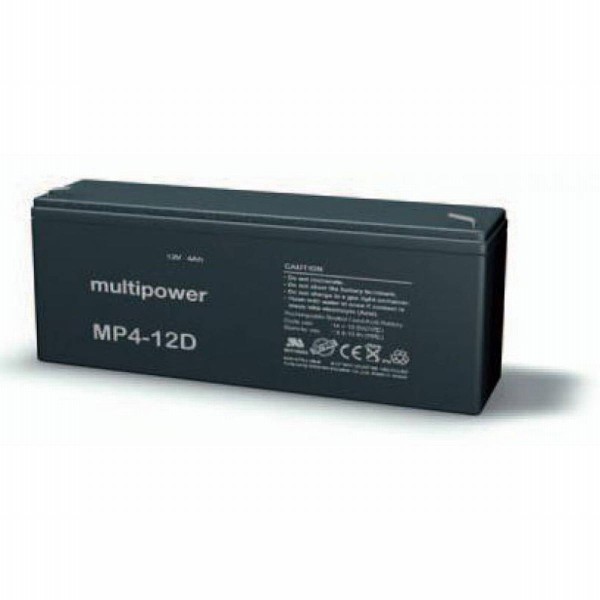 Multipower MP4-12D / 12V 4Ah lead battery AGM