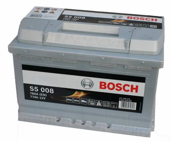 Bosch S5 008 Autobatterie 12V 77Ah 780A, Starterbatterie, Boot, Batterien für