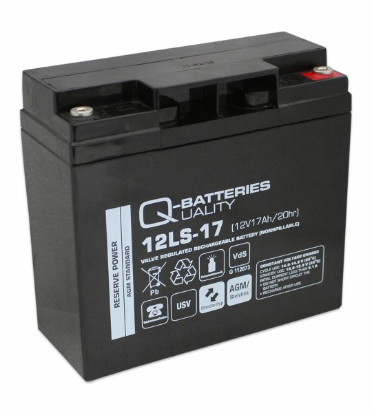 Replacement battery for Panasonic LC-XD1217PG 12V 17 Ah AGM battery AGM VdS