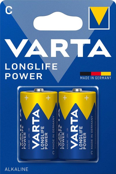 Varta Longlife Power Alkaline battery C 4914 LR14, pack of 2