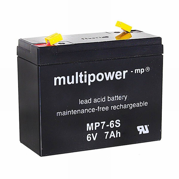 Multipower MP7-6S / 6V 7Ah lead battery AGM