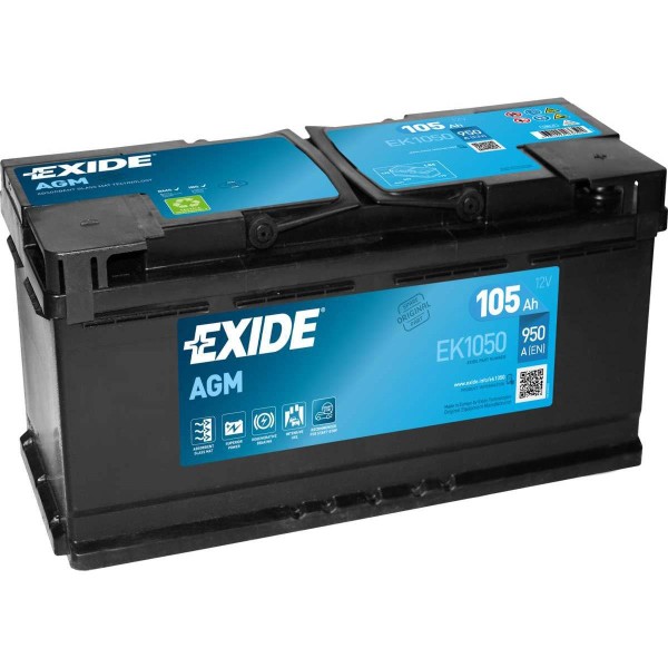 EXIDE Start-Stop Batterie EK800 12V 80Ah 800A B13 AGM-Batterie