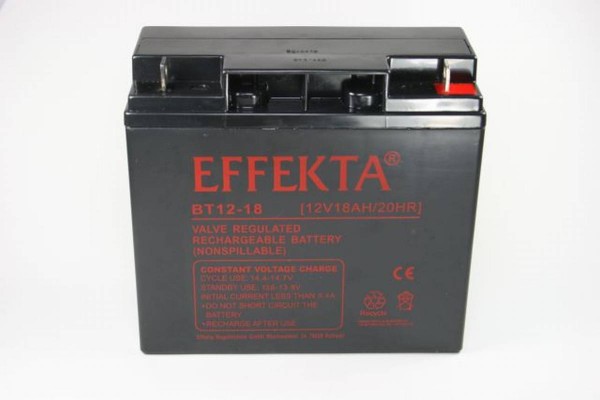 Effekta BT 12-18 / 12V 18Ah lead acid battery / lead fleece battery AGM VRLA