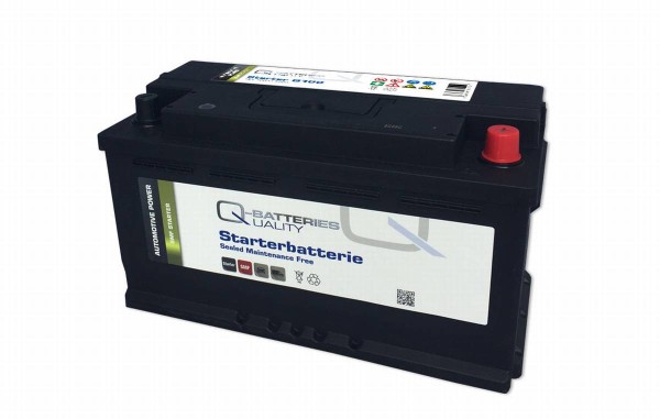 Q-Batteries automotive battery Q100 12V 100Ah 860A, maintenance-free