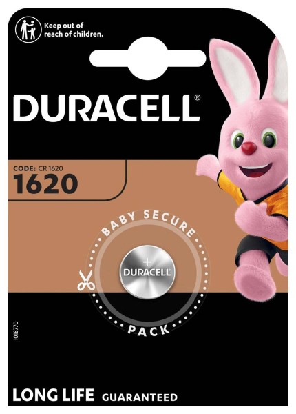 Duracell Lithium CR1620 button cell (1 blister)