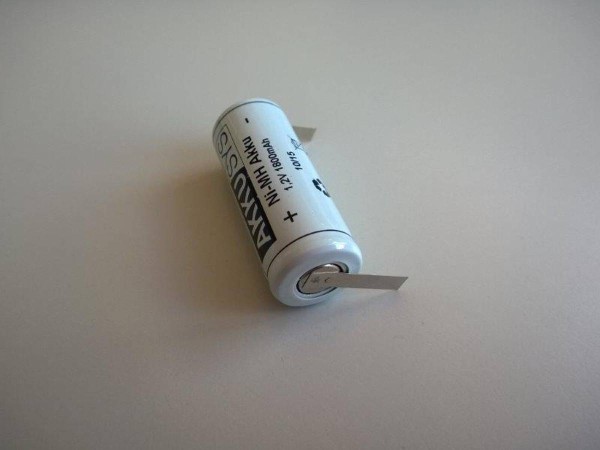 Replacement battery for electric toothbrush 1,2V 1800mAh NiMH U-soldering lug
