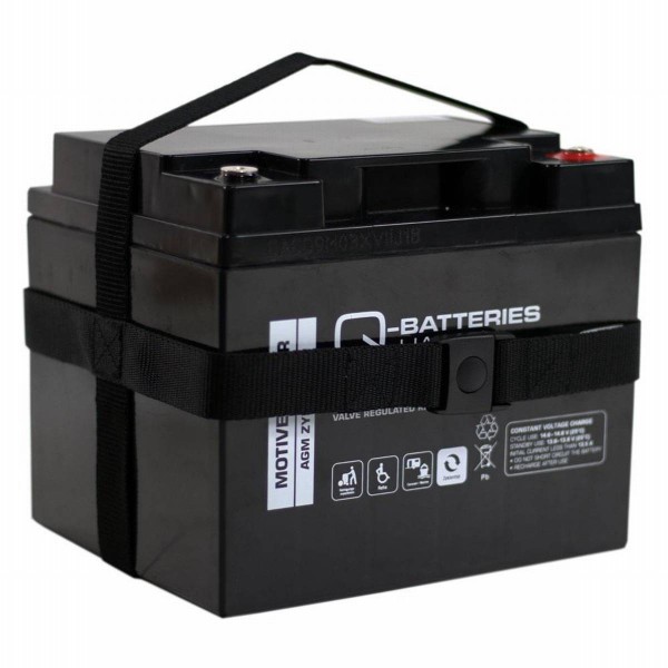 Q-Batteries 12LC-36 12V 36Ah AGM lead-acid battery with shoulder strap