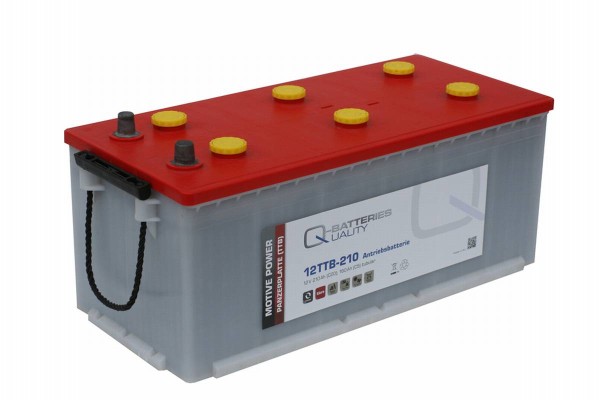 Q-Batteries 12TTB-210 12V 210Ah (C20) geschlossene Blockbatterie, positive Röhrchenplatte