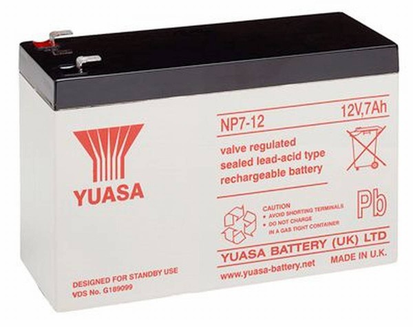 Yuasa NP7-12L 7Ah 12V lead acid battery / AGM NP 7-12L VdS