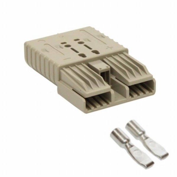 Flat plug SBX 350A grey, plug incl. 2 main contacts, 36V, 70 mm²