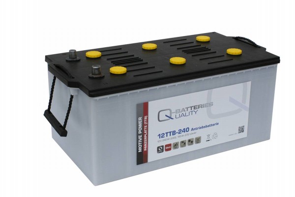 Q-Batteries 12TTB-240 12V 240Ah (C20) closed block battery, positive tube plate