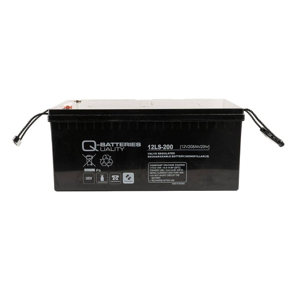 Q-Batteries 12LS-200 / 12V - 208Ah lead acid battery standard type AGM VRLA 10 year type