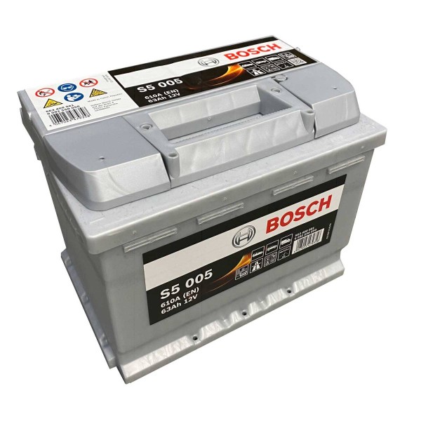 Bosch S5 005 car battery 563 400 061 12V 63 Ah 600A