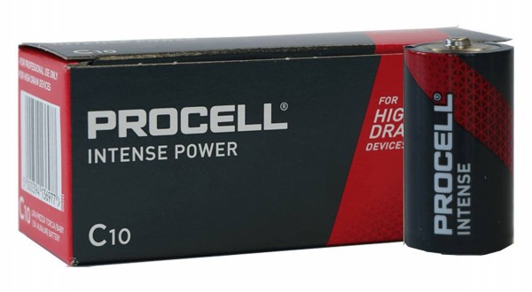 Duracell Procell Alkaline Intense Power LR14 Baby C battery MN 1400, 1.5V 10 pcs.(box)