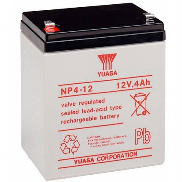 Yuasa NP4-12 4Ah 12V lead acid battery / AGM NP 4-12