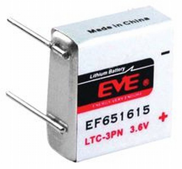 EVE EF651615T Batterie Lithium-Thionylchlorid 3,6V 400mAh