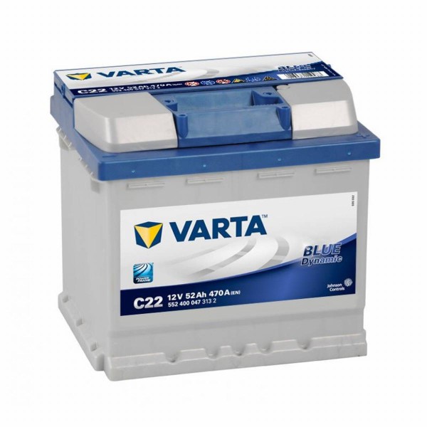 Varta BLUE Dynamic 552 400 047 3132 C22 12V 52Ah 470A/EN car battery