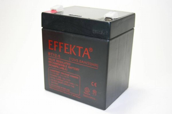 Effekta BT 12-5 12V 5Ah lead acid battery / lead fleece battery AGM VRLA