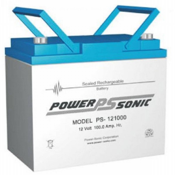 Powersonic 12V 100Ah lead fleece battery AGM VRLA PS 121000