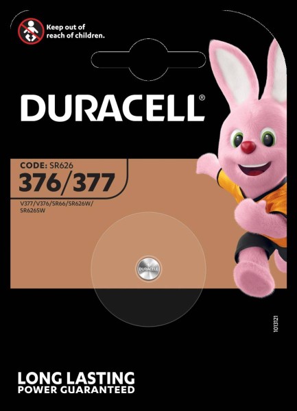 Duracell D 377 SR66 Watch button cell silver oxide 28mAh 1.55V (1 blister)