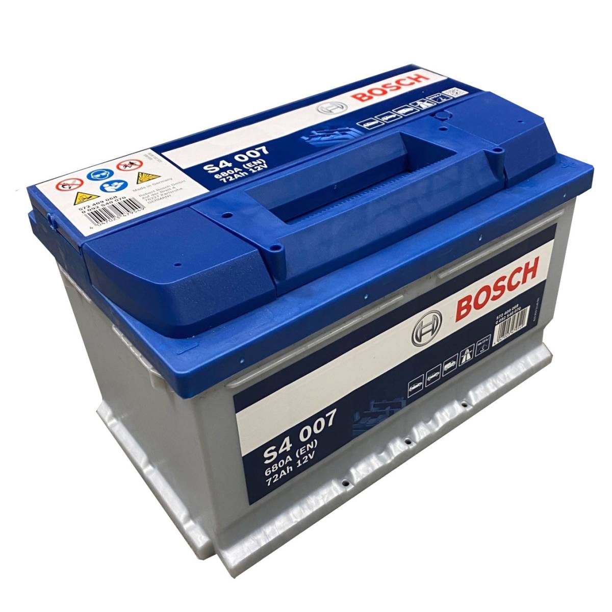Bosch S4 007 car battery12V 72 Ah 680A, Starter batteries