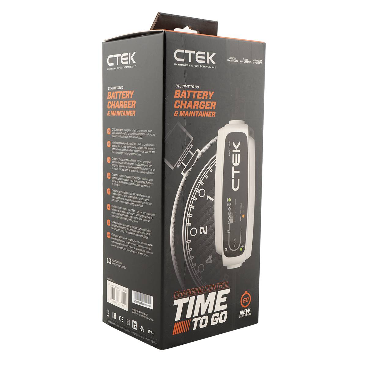 CTEK CT5 TIME TO GO EU Batterie Ladegerät für12V AGM Batterien, Ladegeräte, Boot, Batterien für