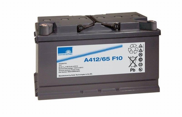Exide Sonnenschein A412/65 F10 12V 65Ah dryfit lead-gel battery VRLA