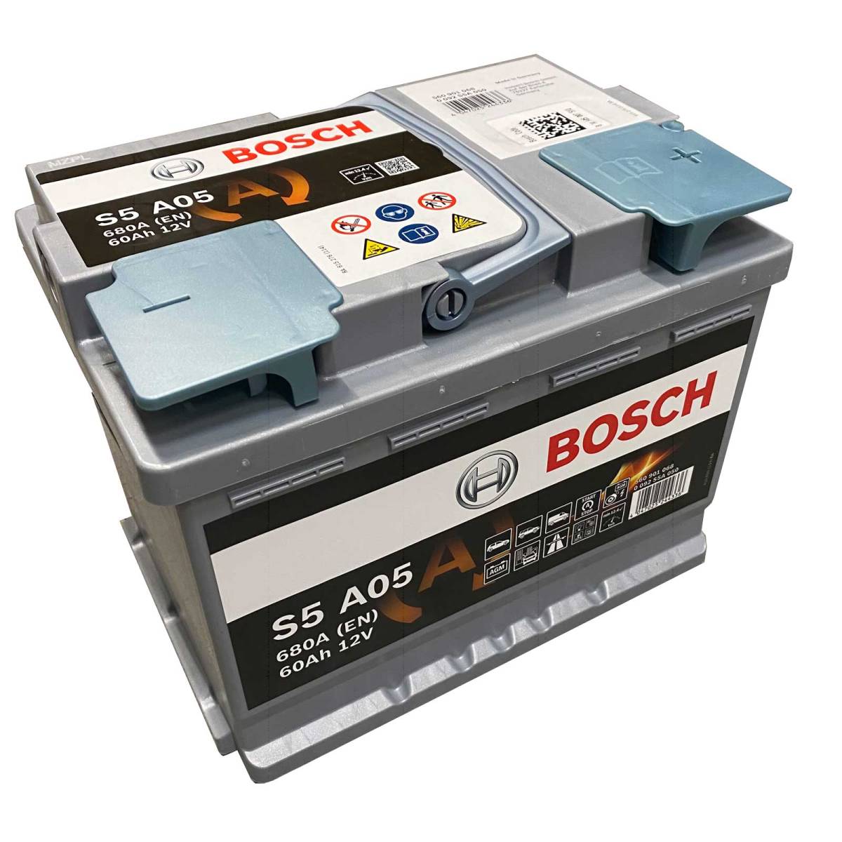 Bosch S5 A05 car battery AGM Start-Stop 560 901 068 12V 60 Ah 680A, Starter batteries, Boots & Marine, Batteries by application