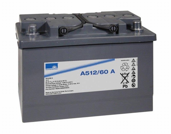 Exide Sonnenschein A512/60 A 12V 60Ah dryfit lead-gel battery VRLA