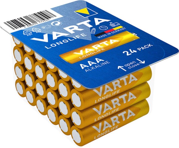 VARTA Longlife Micro AAA Battery 4703 LR03 Big Box (24er)